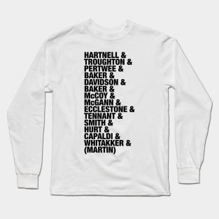 Doctor Who Actors Long Sleeve T-Shirt